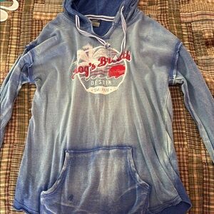 Blue Hoodie from Hog’s Breath saloon in Destin